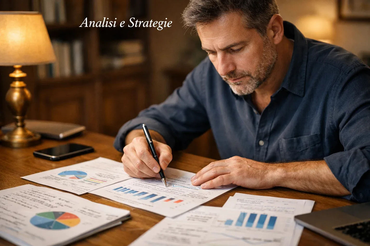 Persona concentrata che analizza documenti e appunti su strategie di scommesse